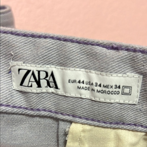 Zara Men's Straight Purple Gray Pants. Size 34 - Picture 2 of 7